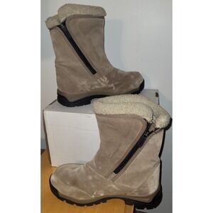 Sorel "WaterFall" Womens Suede Winter Boots NL1964-250 8.5 Beige
